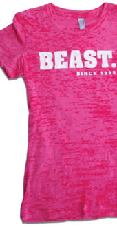 Beast Sports Nutrition Women's Beast Wear Burnout Tee