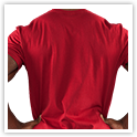 B Swoosh Tee Back Cardinal