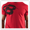 B Swoosh Tee Front Cardinal