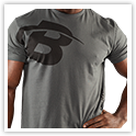 B Swoosh Tee Front Heavy Metal