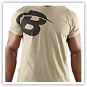 B Swoosh Tee Front Light Olive