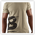 Giant B Tee Front Light Olive