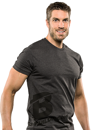Bodybuilding.com Clothing Giant B Tee Charcoal