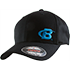 FlexFit B Swoosh Hat Black Front