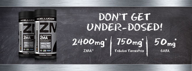 Don't Get Under-dosed! - 2,400mg ZMA, 750mg Tribulus Terrestris, 50mg GABA