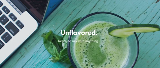 Unflavored. Ready to mix with anything.