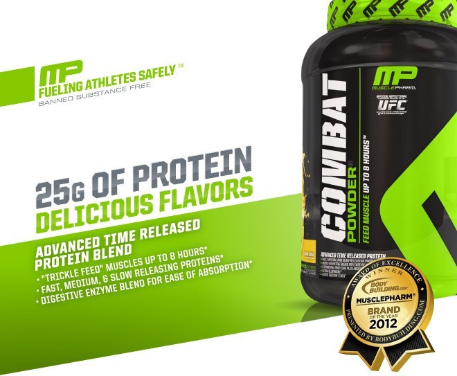Combat Powder Hybrid Series Muscle Pharm Cookies 'N' Cream 4lb Diet Products