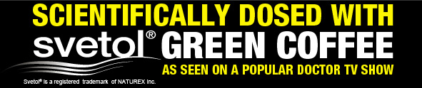 Scientifically Dosed with Svetol Green Coffee. As Seen on a Popular Doctor TV Show.
