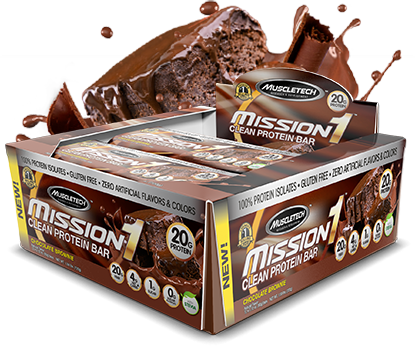 MuscleTech Mission1 Bar Chocolate Brownie