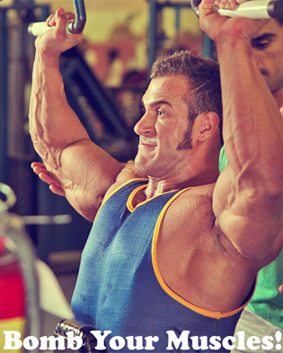 Bomb Your Muscles Model Photo