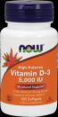 NOW Vitamin D-3, 5000 IU/240 Softgels