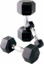 Cap Barbell Rubber Hex Dumbbell Set