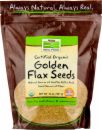 NOW Golden Flax Seeds - Certified Organic