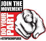Junte-se ao movimento.  Faça sua parte.  #StopScoopLoss