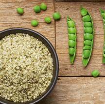 Quinoa and Peas