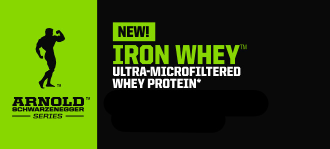 NEW! Arnold Schwarzenegger Series Iron Whey - Ultra-Microfiltered Whey Protein*