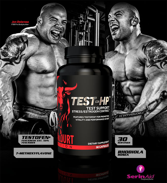 Betancourt Nutrition TEST HP. Testofen. Fenugreek Ext 50% Fenusides. 7-Methyloxyflavone. 30 Servings. Rhodiola Rosea.