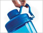 Photo of blender bottle being held