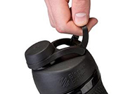 Photo of blender bottle being held