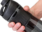 Photo of blender bottle being held