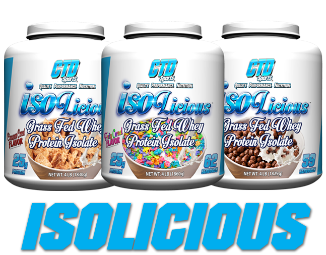 Isolicious portein powder cereal graphic