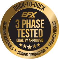 EFX Sport. 3-Phase Tested. Quality Approved.