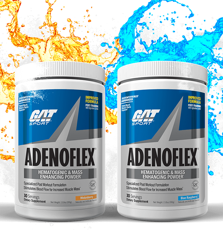 GAT Adenoflex Powerful Post-Workout Pump & Mass, 30 Servings Blue ...