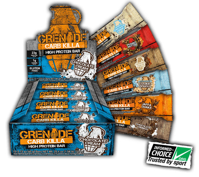 Grenade carb killa high protein bar flavors