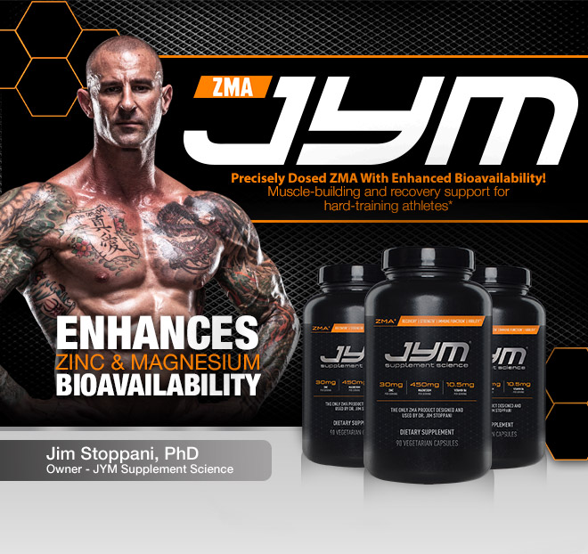 ZMA JYM. Precisely Dosed ZMA with enhanced bioavailability! Muscle-building and recovery support for hard-training athletes.