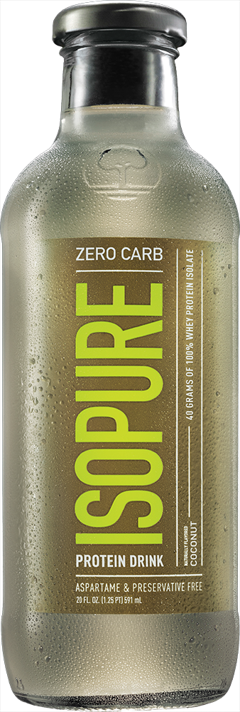 Zero Carb 100% Whey Protein Isolate Drink - Lemonade (12 Drinks, 16 Fl Oz.  Each)