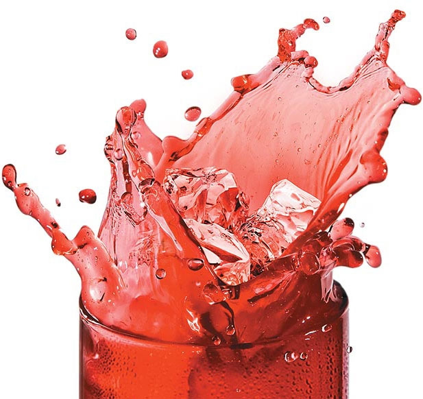 Image of a liquid splashing out of cup