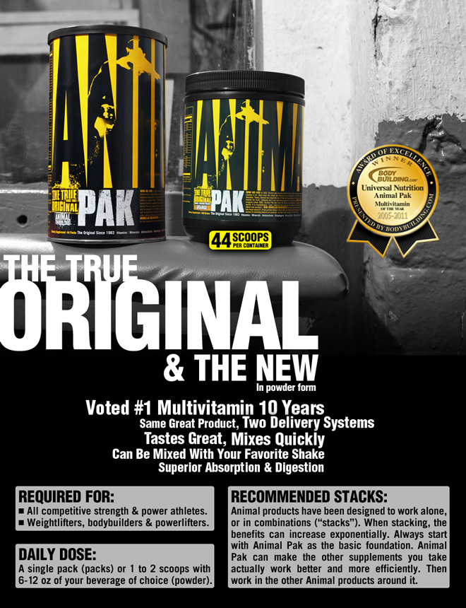 Animal Pak | Universal Nutrition