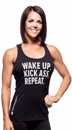 Women's Wake Up Kick Ass Repeat Tank