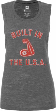 Women's Built In The USA Flowy Muscle Tank
