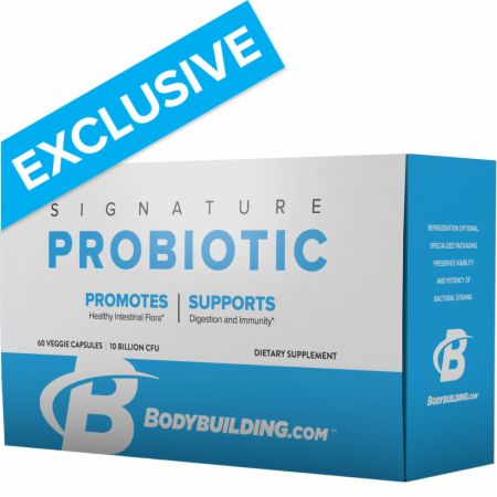 Image of Probiotic 60 Capsules - Digestive Health Bodybuilding.com Signature
