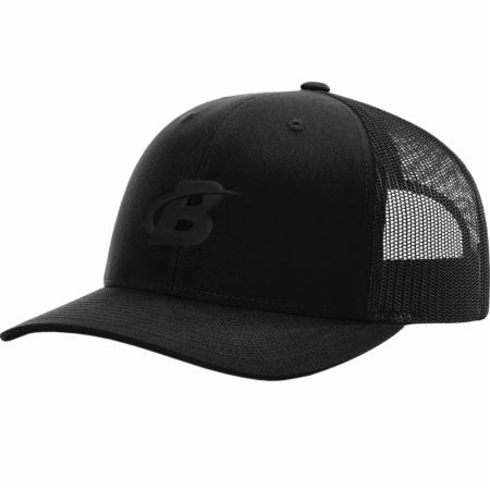 Blackout Collection Embroidered Patch Trucker Hat