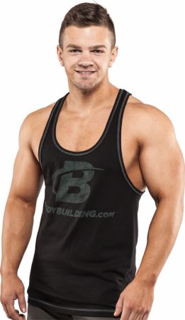 B Swoosh Contrast Stitching Stringer Tank