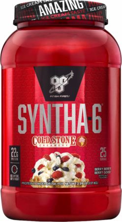 Image of Syntha-6 Whey Protein Powder Berry Berry Berry Good 2.59 Lbs. - Cold Stone Creamery® Series - Protein Powder BSN