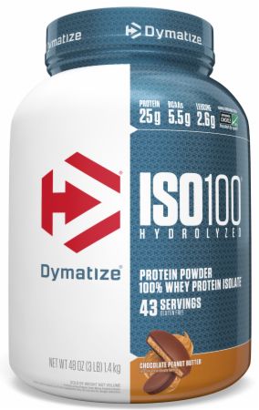 Image of ISO100® Hydrolyzed 100% Whey Protein Isolate Chocolate Peanut Butter 3 Lbs. - Protein Powder Dymatize