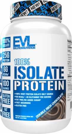 Image of 100% Whey Protein Isolate Double Rich Chocolate 1.6 Lbs. - Protein Powder EVLUTION NUTRITION