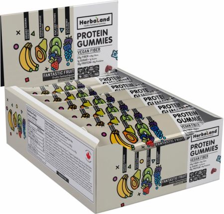 Image of Vegan Protein Gummies Fantastic Fruit 12 x 50g Pouches - Healthy Snacks & Foods Herbaland