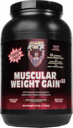 Image of Muscular Weight Gain v3.0 Rich Milk Chocolate 2.5 Lbs. - Mass Gainers Healthy 'N Fit