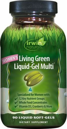 Irwin Naturals Living Green Liquid-Gel Multi For Women の BODYBUILDING.com 日本語・商品カタログへ移動する