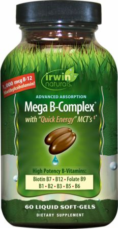 Image of Mega B-Complex 60 Liquid Softgels - Vitamins A-Z Irwin Naturals