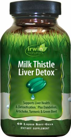 Image of Milk Thistle Liver Detox 60 Liquid Soft-Gels - Liver Health Irwin Naturals