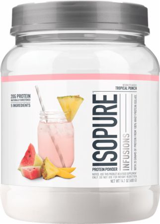 Image of Isopure Infusions WPI Tropical Punch 400 Grams - Protein Powder Isopure