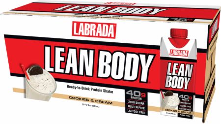 Image of Lean Body RTD Cookies & Cream 12 - 17 Fl. Oz. Cartons - Protein RTD Shakes Labrada