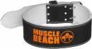 Muscle Beach Leather Weightlifting Belt