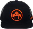 Muscle Beach Circle Logo Snapback Mesh Hat