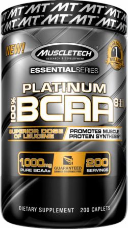 Essential Series Platinum Bcaa 8 1 1 By Muscletech At Bodybuilding Images, Photos, Reviews